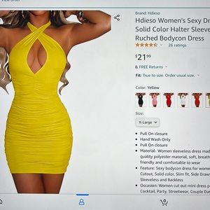 Yellow sleeveless bodycon dress plus size